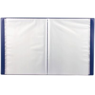 Папка 100 файлов ф.A4, STAFF синяя, 0,7мм