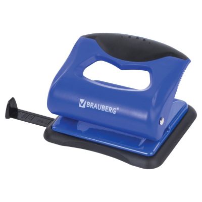 Дырокол 20 л. BRAUBERG «JET PRO», сине-черный, 228598