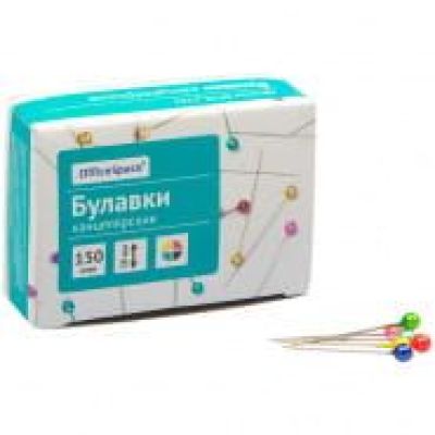 Булавки офисные OfficeSpace, 28мм, 150шт., карт. коробка