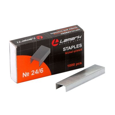 Скобы для степлера №24/6 LAMARK 1000шт.