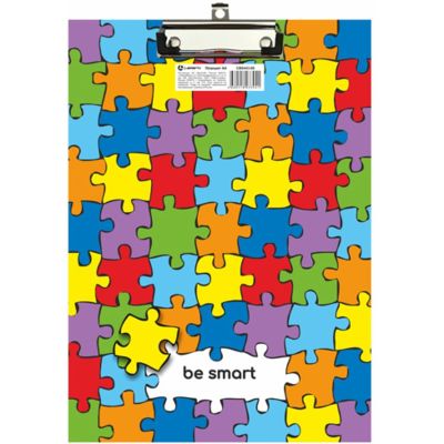 Планшет А4 LAMARK с верхним прижимом картон ламинированный, Be Smart