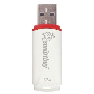 Память USB2.0 Flash 32 GB, SMARTBUY Crown, белый, SB32GBCRW-W