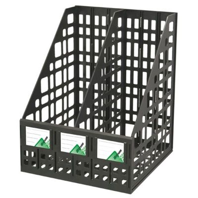 Лоток сборный вертикальный 2 отделения черный СТАММ