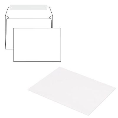 Конверт C5 162х229 мм отрывная полоса STRIP, белые, 80 г/м2, 1 ШТ.