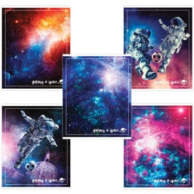 Тетрадь 96 л. А5 клетка, BRAUBERG ЭКО, обложка картон, КОСМОС