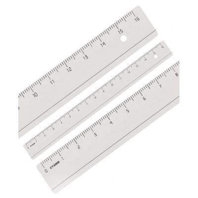 Линейка 16 см (Стамм) прозр.