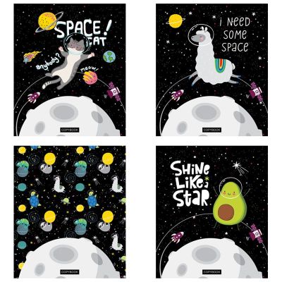 Тетрадь 48 л. А5 ArtSpace «Космос. Fantastic space», ТВИН-лак