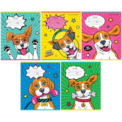 Тетрадь 12 л. А5 клетка  ArtSpace «Питомцы. Comic animals»