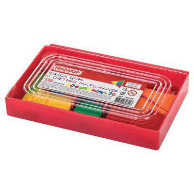 Касса цифр и счетных материалов 132 элемента, пенал, ПИФАГОР