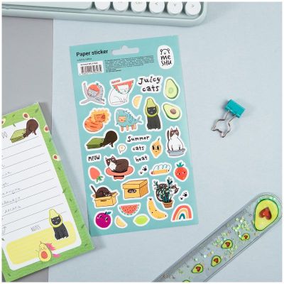 Наклейки бумажные MESHU «Juicy cats»