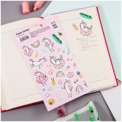 Наклейки бумажные MESHU «Unicorn rest»