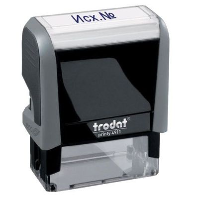 Штамп со стандартным словом «Исх.№» оттиск 38х14 мм TRODAT