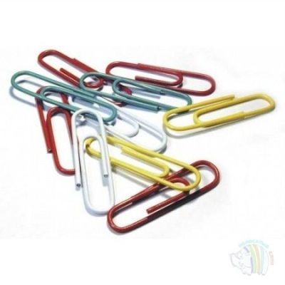 Скрепки 50 мм 50 шт., Dolche Costo, цветные