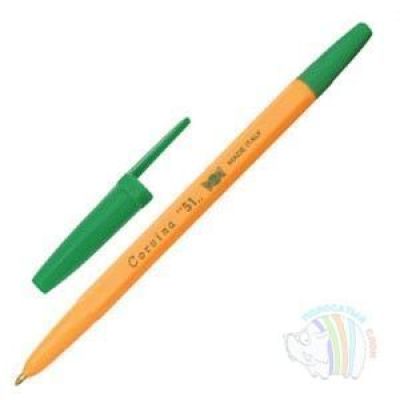 Ручка шариковая CORVINA 51 зелен. желтый корпус