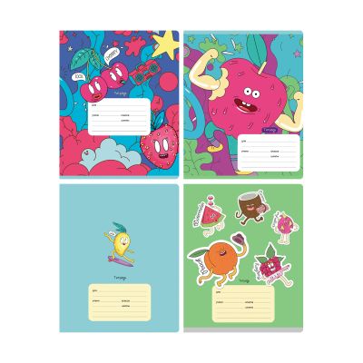 Тетрадь 12 л. А5 крупная клетка BG «Наглый фрукт»