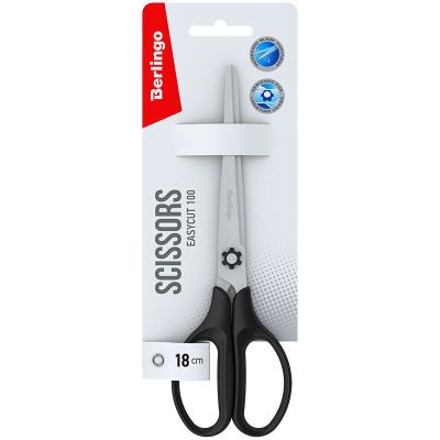 Ножницы канцелярские 180 мм Berlingo «Easycut 100»