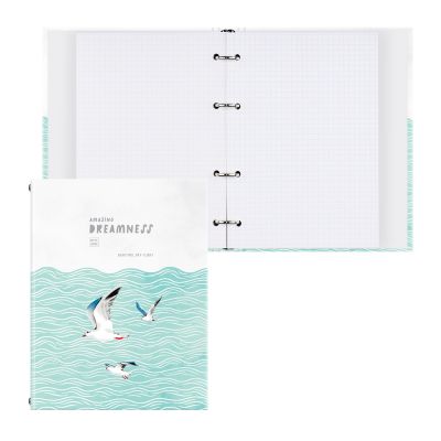 Тетрадь на кольцах А5, 120л., BG «Красивый полет», глянцевый ламинация