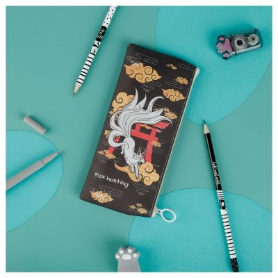 Пенал 1 отделение 200*100 MESHU «Fire», мягкий, искусственная кожа