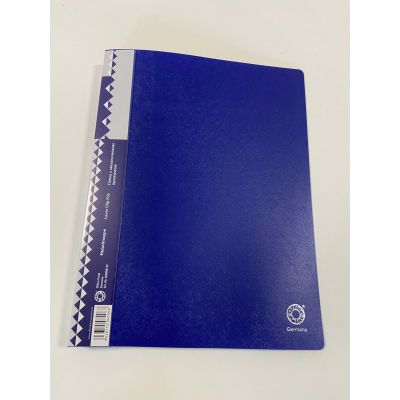 Папка с 1 зажимом пластиковая А4 Office point плотная, синяя