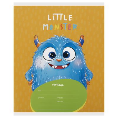 Тетрадь А5 12л., клетка MESHU «Монстрики»