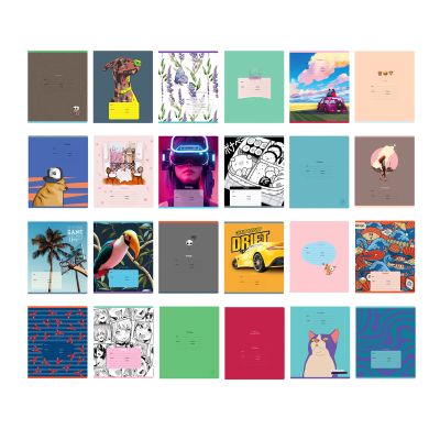 Тетрадь 24л., клетка BG «Super Mix-24»