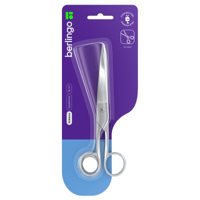 Ножницы цельнометаллические 18см Berlingo «Steel&Style»,  европодвес