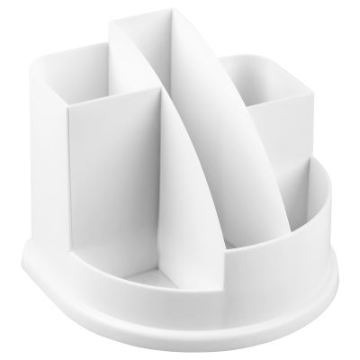 Подставка-органайзер СТАММ «Авангард», пластиковая, белая