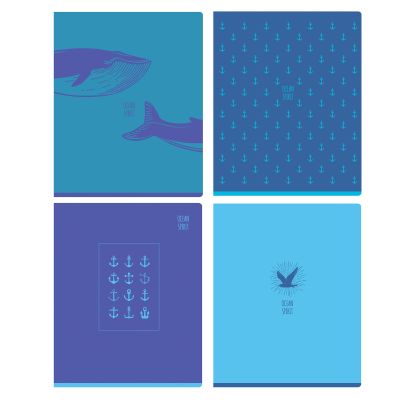 Тетрадь 96л., А5, клетка BG «Дух океана», эконом