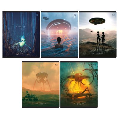 Тетрадь 96л., А5, клетка BG «Летающий объект»