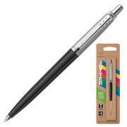 Ручка шариковая PARKER «Jotter Plastic CT», корпус черный, детали из нержавеющей стали, блистер, синяя, 209687