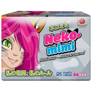 Прокладки гигиенические женские MANEKI «Neko-mimi» 25 шт., 155 мм., ежедневные, SN2115H