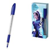 Ручка шариковая ErichKrause U-109 Stick&Grip Classic 1.0, Ultra Glide Technology, синий, 53742