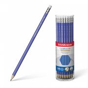 Карандаш чернографитовый (ч/г) ErichKrause Grafica, шестигранный , с ластиком HB