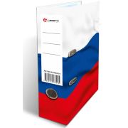 Папка-регистратор 75 мм LAMARK «Триколор», ламинир. картон
