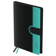 Ежедневник датированный 2026г., А5, 176л., твердый переплет, кожзам, BG «Glace. Teal», бирюзовый