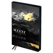 Ежедневник датированный 2026г, А6+, 176л, мягкий переплет, кожзам, BG Accent Mountains, отд. фольгой