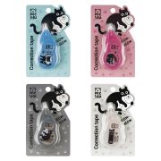 Корректирующая лента MESHU «Meowsy», 5мм*3м, блистер, европодвес, ассорти MS_65613