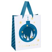 Пакет подарочный 18*23*10см MESHU «Christmas tale», фольга, матовая ламинация MS_66109