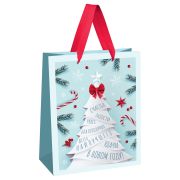 Пакет подарочный 18*23*10см MESHU «Christmas wish», матовая ламинация MS_66103