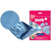 Салфетка для стекол и зеркал York микрофибра, 30*30см, европодвес 026150