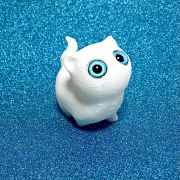 Белый кот 3D игрушка