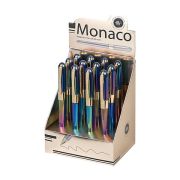 Ручка шариковая BRUNO VISCONTI «MONACO PEARL», СИНЯЯ, темно-синий корпус, линия 0,4 мм, 20-0125/84