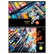 Альбом для рисования 20л., А4, на скрепке BG «Design», АР4ск20 08602