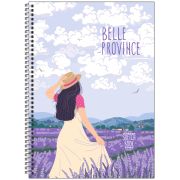 Скетчбук 80л., А5 BG «Belle province», на гребне, матовая ламинация, выб. лак, 120г/м2