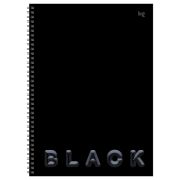 Тетрадь 80л., А4 клетка на гребне BG «Just black», soft-touch ламинация, выб. лак, твердая обложка
