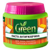 Чистящее средство Паста GREEN «Суржанано» 300 гр, Антиржавчина, для ванн, раковин, унитазов и кафеля