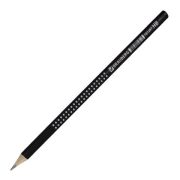 Карандаш чернографитовый (ч/г) BRAUBERG «Black&White», HB, трехгранный, черный с рисунком, без резинки