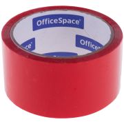 Скотч 48мм х 40 м OfficeSpace, 45мкм, красная, ШК
