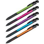 Ручка шариковая Berlingo «Color Zone stick» 0,7мм, синяя, прорезиненный корпус ассорти