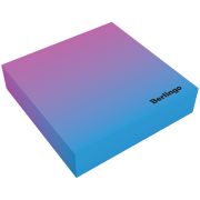 Блок для записи декоративный ПРОКЛЕЕННЫЙ Berlingo «Radiance» 8,5*8,5*2, голубой/розовый, 200л.